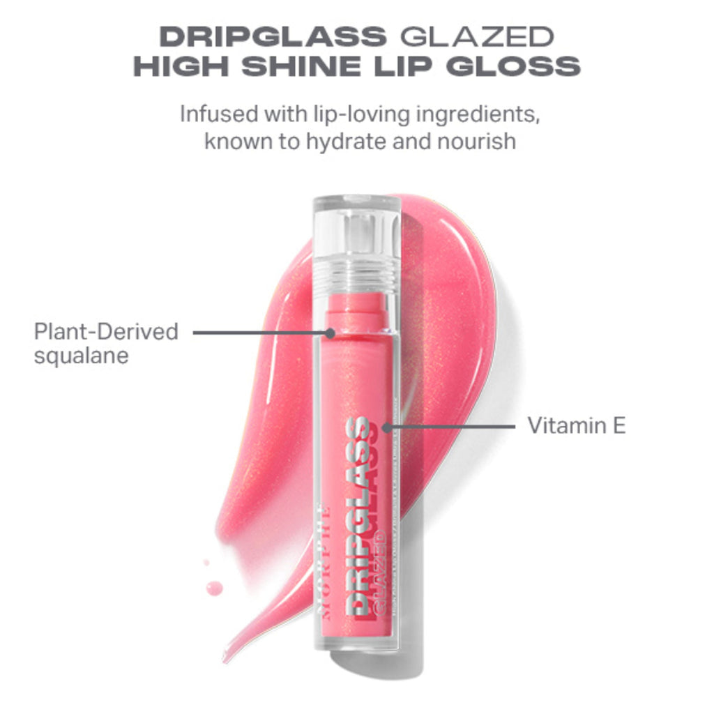MORPHE Dripglass Glazed High Shine Lip Gloss - Pink Mirror