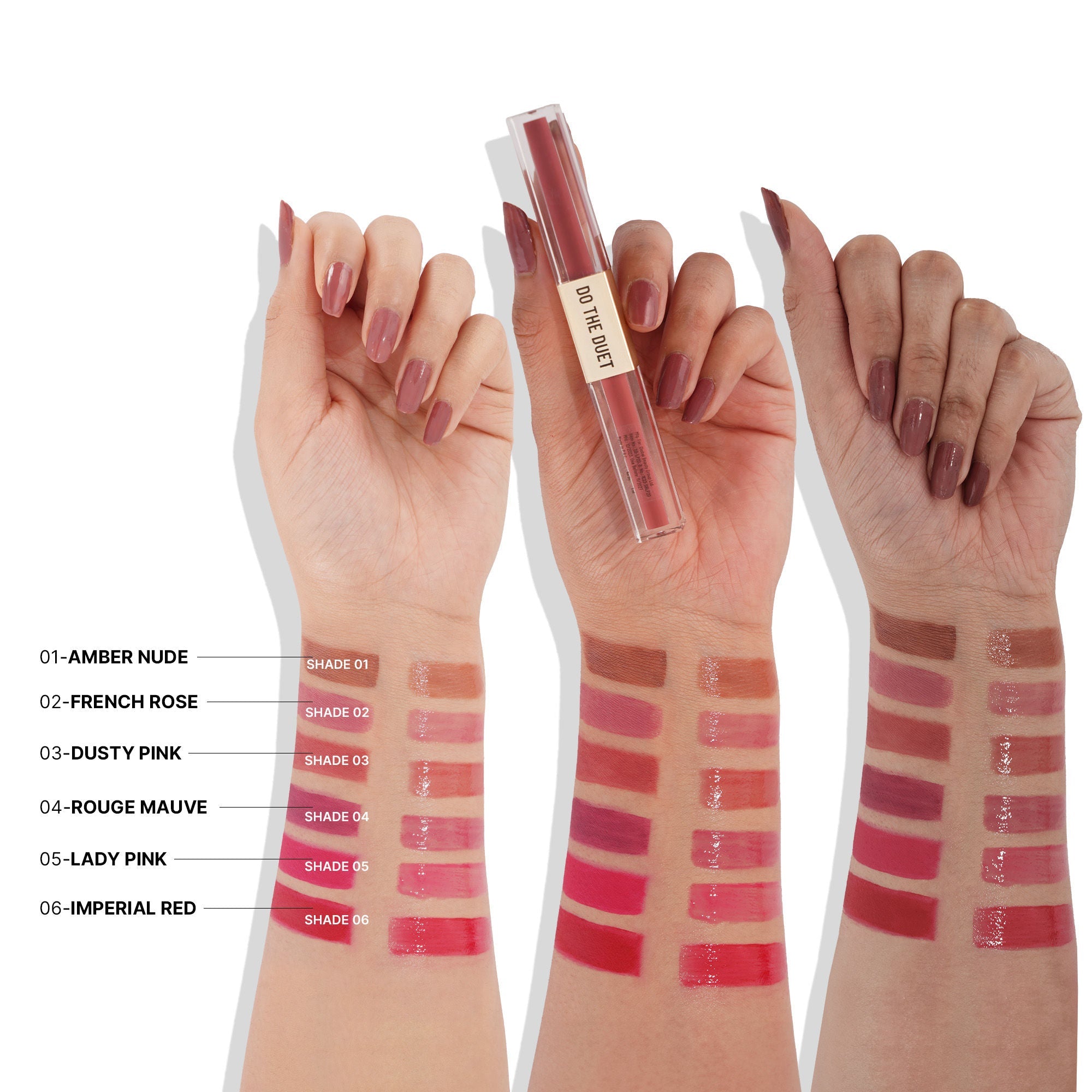 Swiss Beauty Select Do The Duet Lipstick - 6 Imperial Red