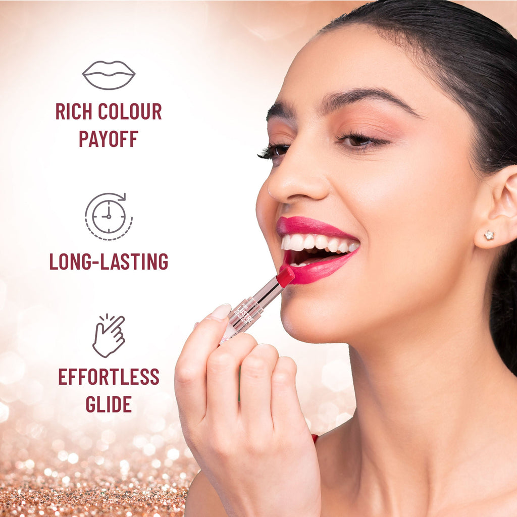 Swiss Beauty High Shine Finish Smooth Glide Pure Lustre Lipstick - 3 Salty Pink