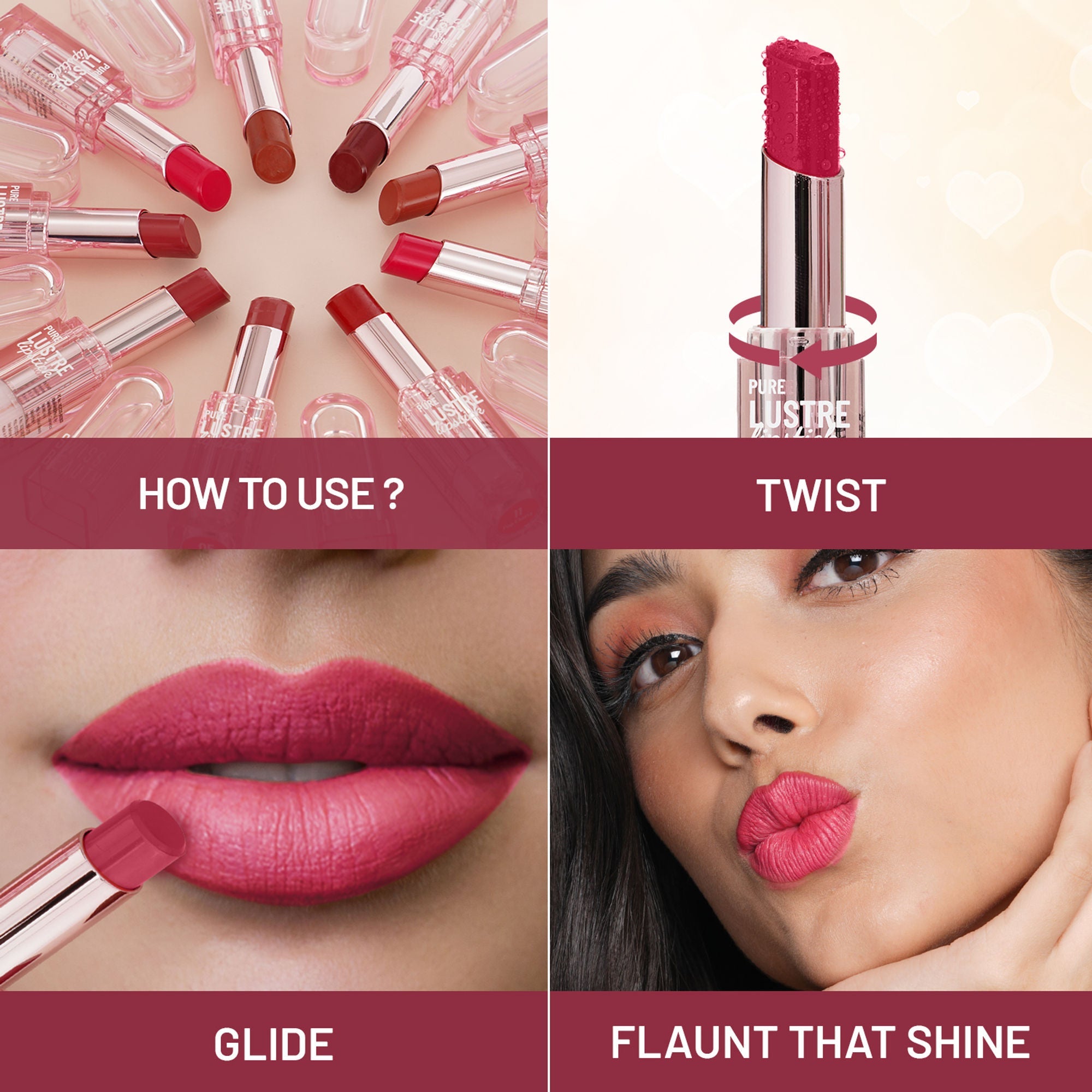 Swiss Beauty High Shine Finish Smooth Glide Pure Lustre Lipstick - 5 Silk Pink