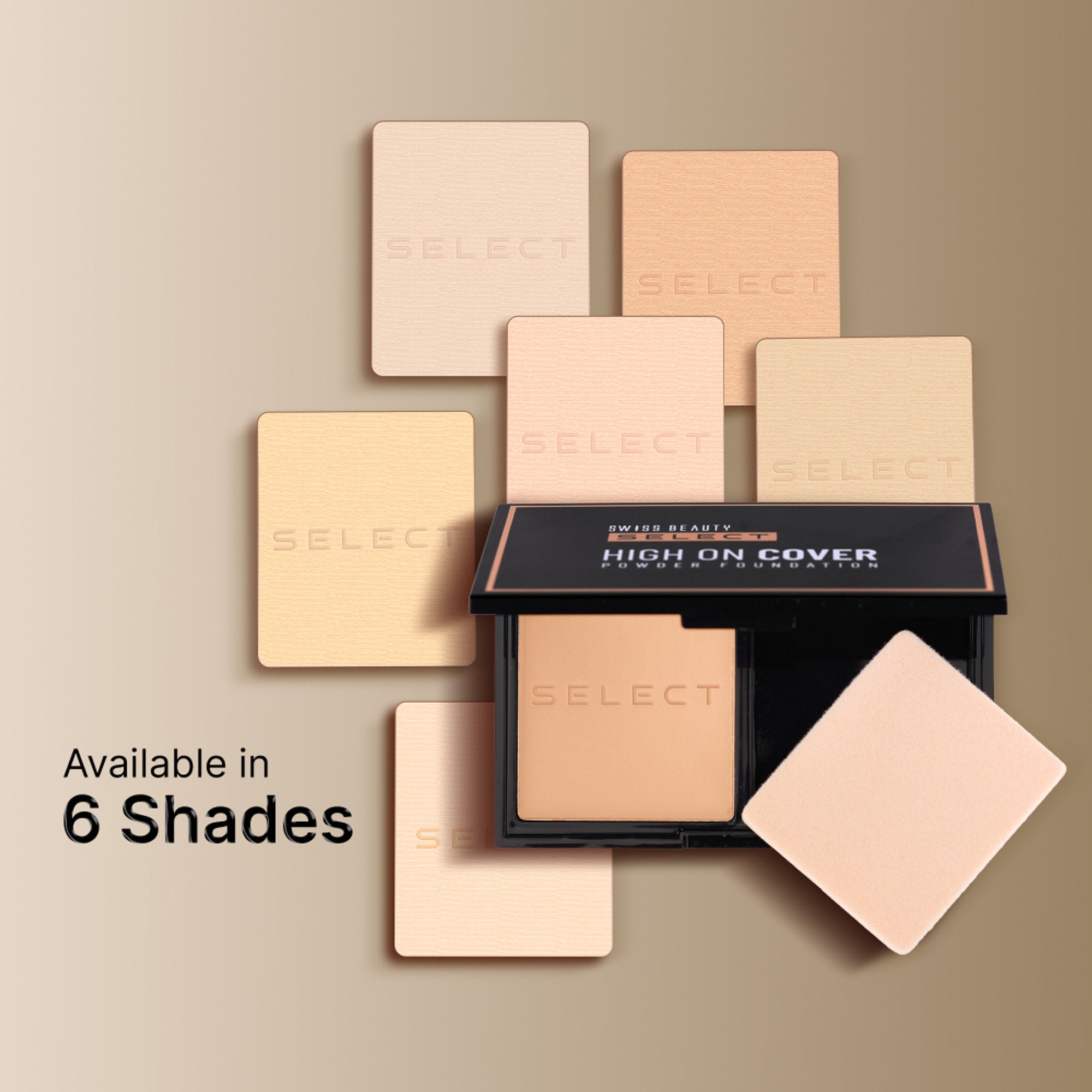 Swiss Beauty Select High On Cover Powder Foundation - 5 Classic Sand