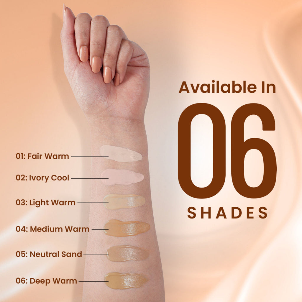 Swiss Beauty Matte Maxx Cover Foundation with Hyaluronic Acid & Vitamin E - 3 Light Warm