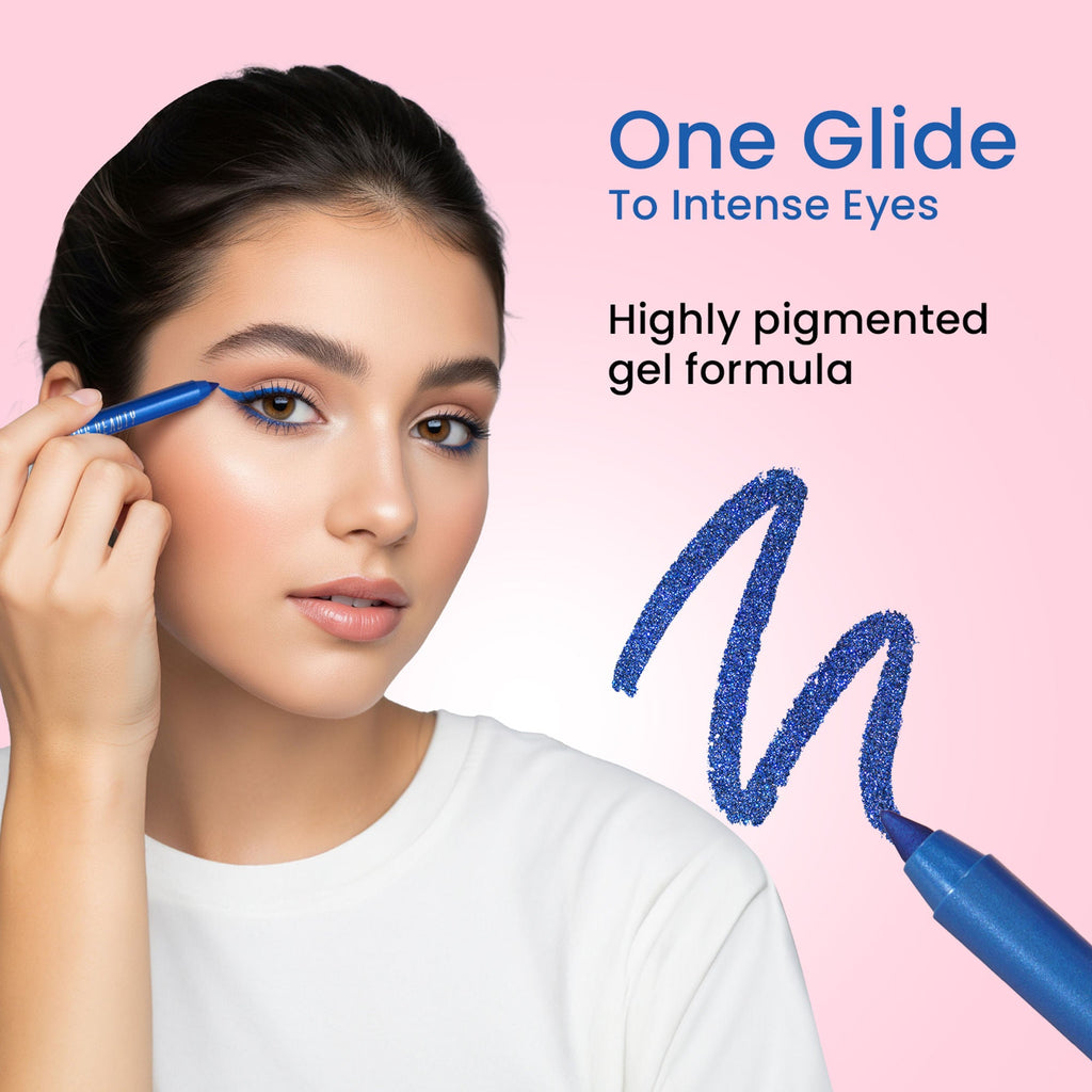 Swiss Beauty Intense Gel Kajal 12-Hour Stay Smudge-Proof with Sharpener - 8904325004380_10smoky