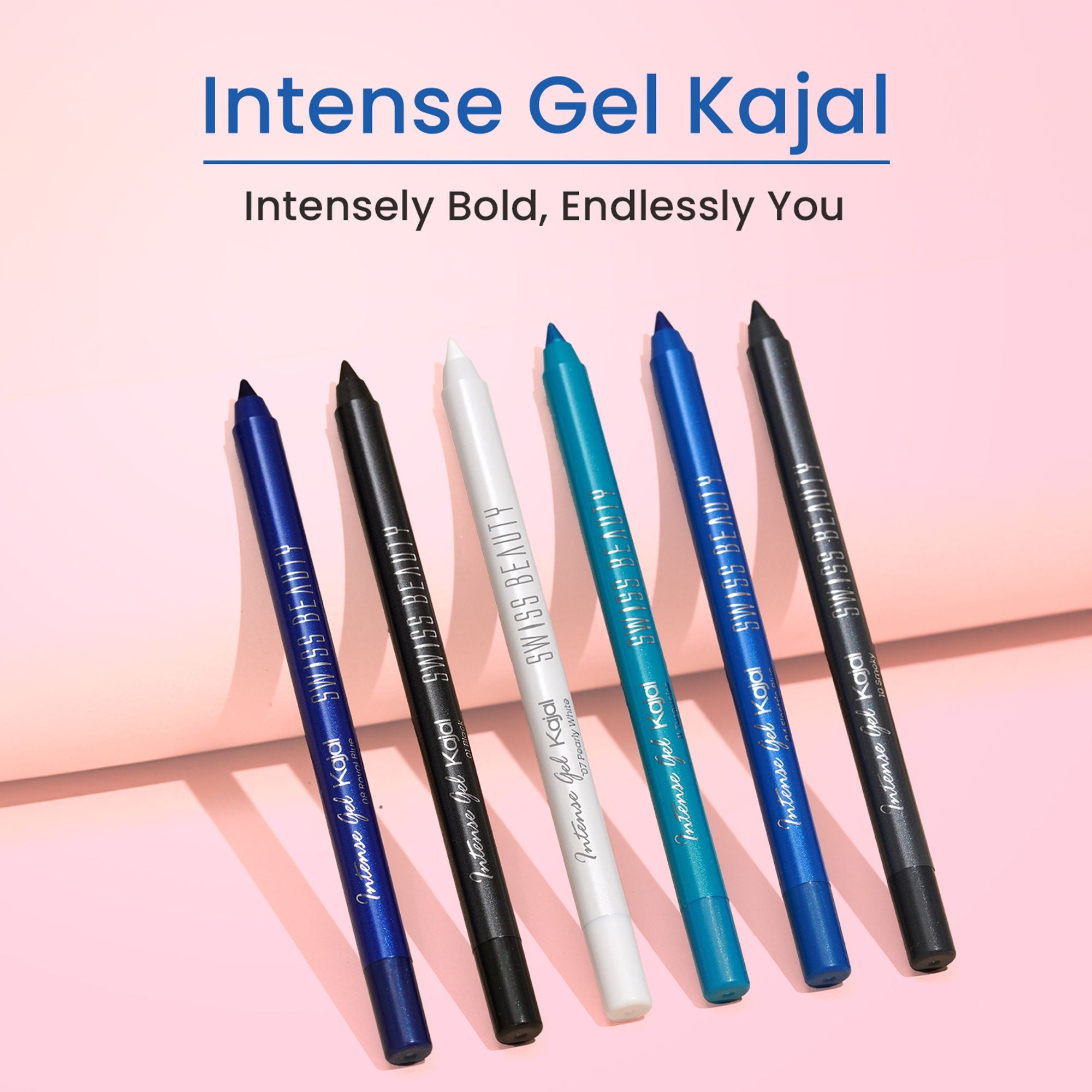 Swiss Beauty Intense Gel Kajal 12-Hour Stay Smudge-Proof with Sharpener - 8904325004434_08royalblue