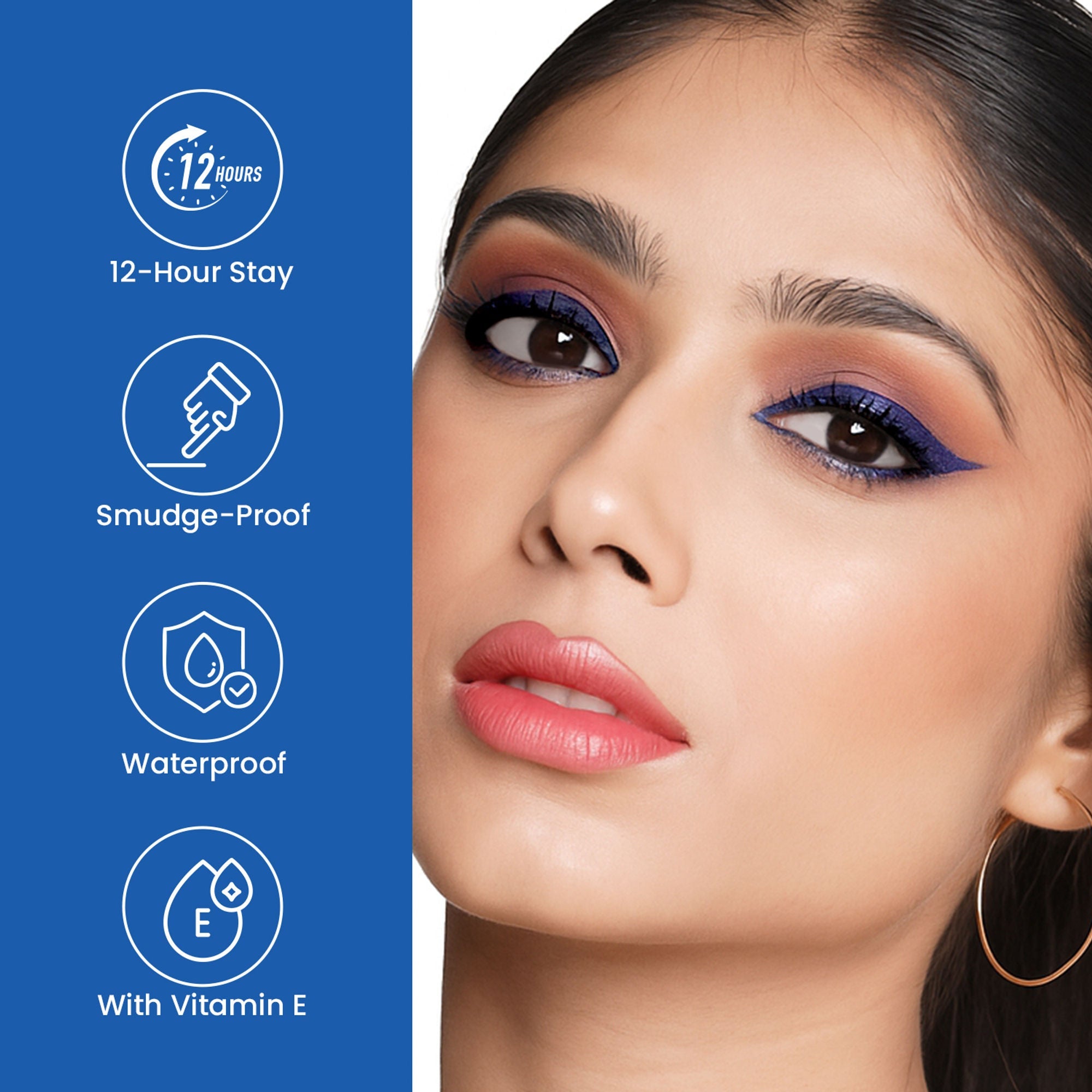 Swiss Beauty Intense Gel Kajal 12-Hour Stay Smudge-Proof with Sharpener - 8904325006926_07pearlywhite