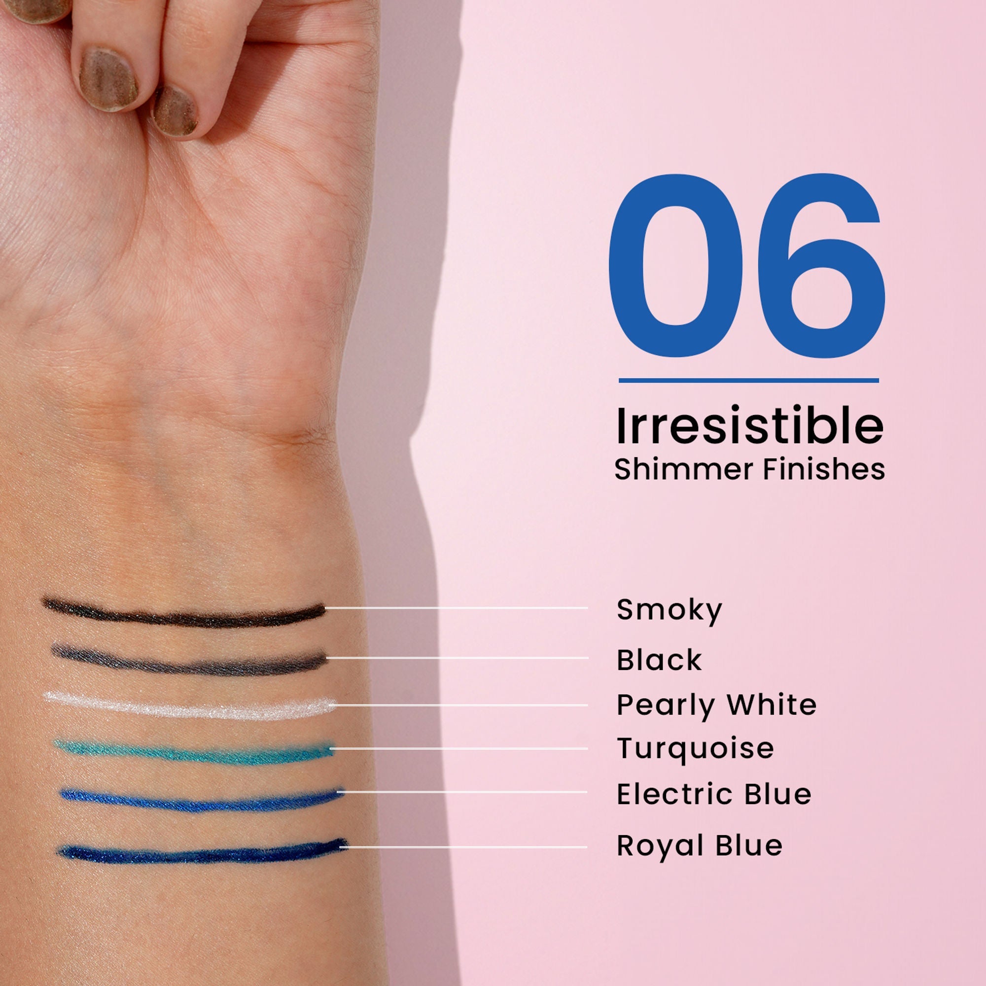 Swiss Beauty Intense Gel Kajal 12-Hour Stay Smudge-Proof with Sharpener - 8904325006926_07pearlywhite
