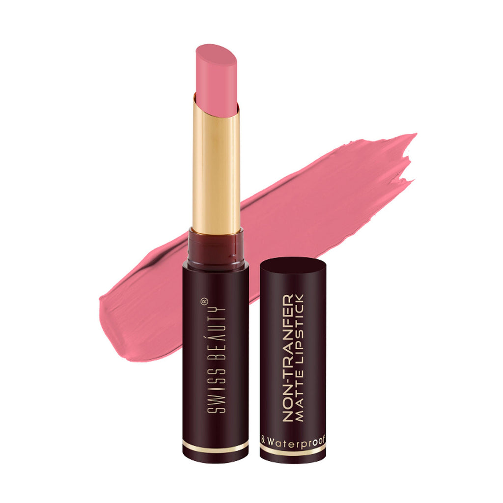 Swiss Beauty Non-Transfer Matte Lipstick - 29 Lilac Blush