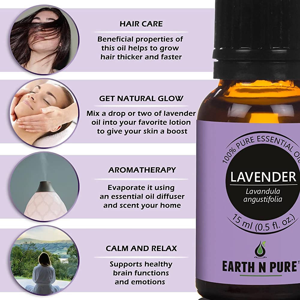 Earth N Pure Essential Oils (Peppermint, Sweet Orange, Eucalyptus, Tea tree, Lavender & Rosemary)