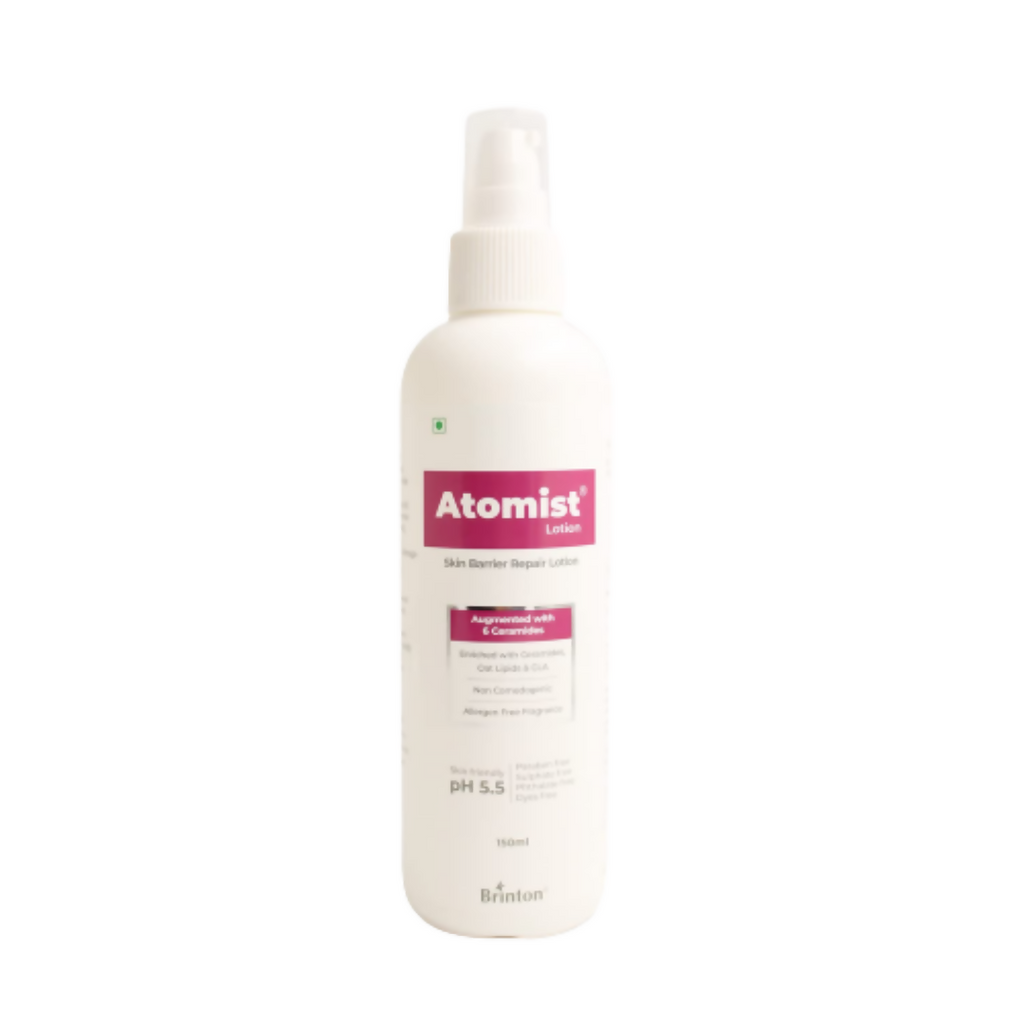 Brinton Atomist Lotion For Dry and Itchy Skin, Skin Friendly With Ceramides & Oats