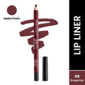 Swiss Beauty Bold Matt Lip Liner Pencil, Long-lasting , Matte Finish , Non-Drying - 9 Burgandy