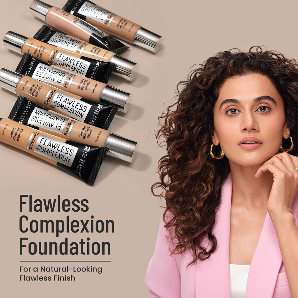 Swiss Beauty Flawless Complexion Foundation - 1 Rose Ivory