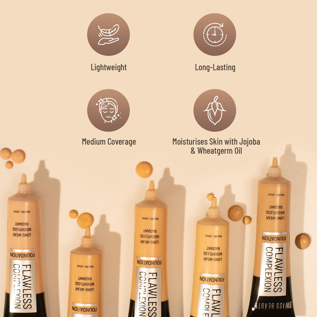 Swiss Beauty Flawless Complexion Foundation - 2 Fair Ivory