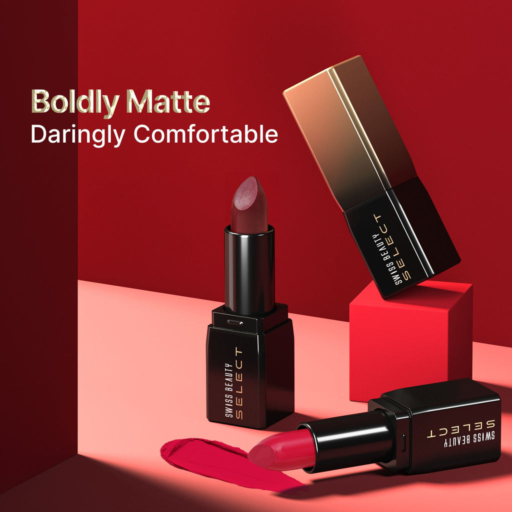 Swiss Beauty Select Dare To Matte Lipstick - 11 Vivid Maroon