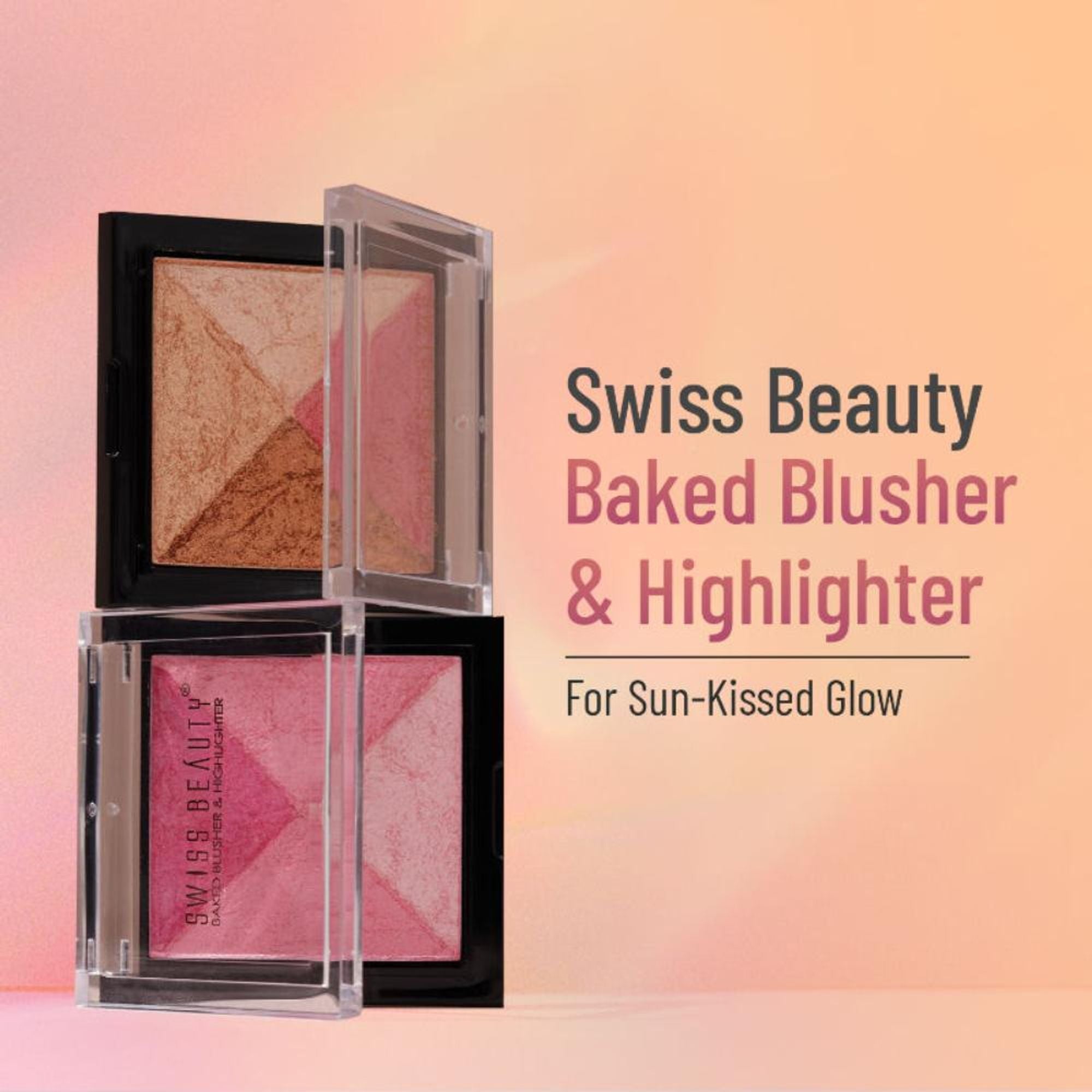 Swiss Beauty Baked Blusher & Highlighter - 02