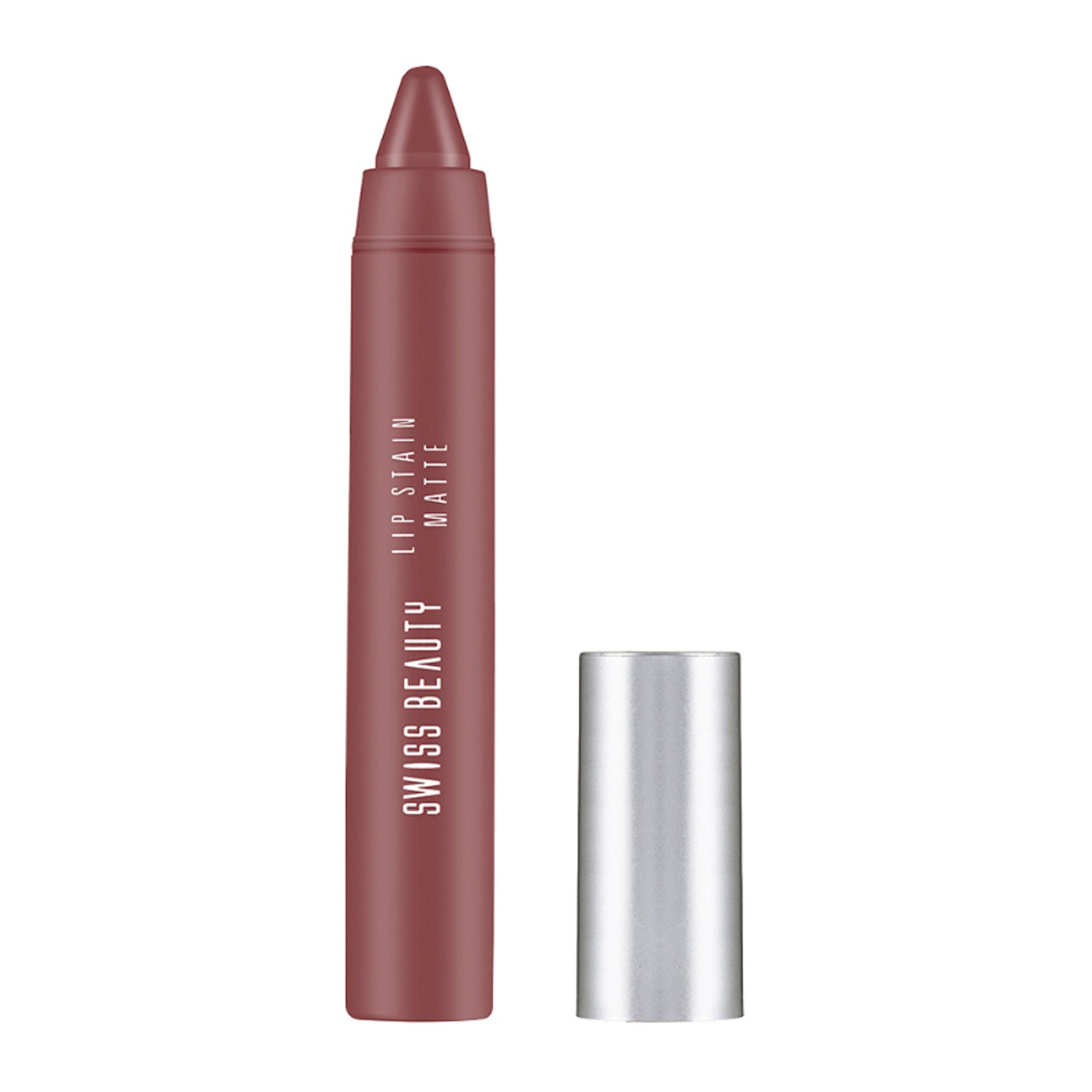 Swiss Beauty Lip Stain Matte Lipstick - 203 Hazlenut