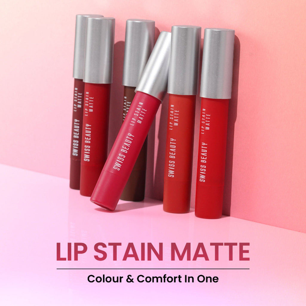 Swiss Beauty Lip Stain Matte Lipstick - 222 Hot Nude