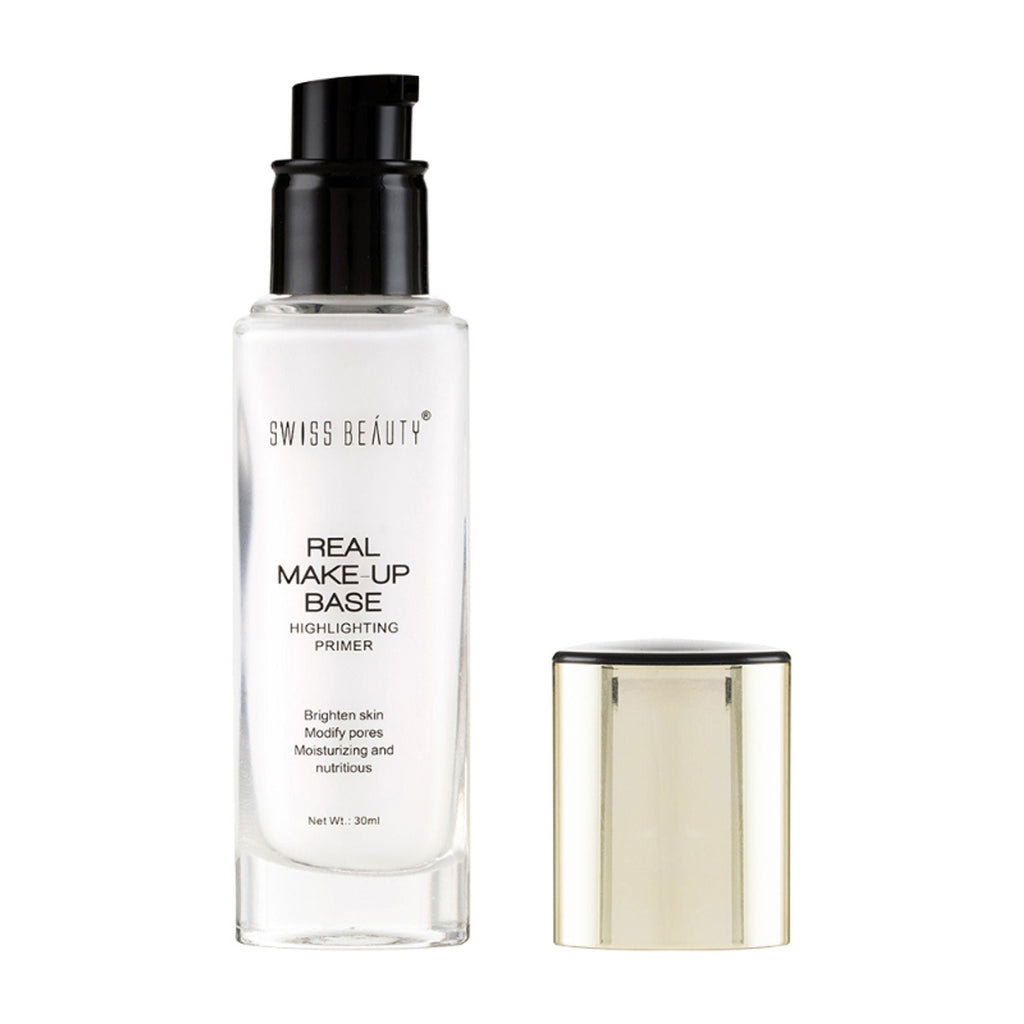 Swiss Beauty Real Make-Up Base Highlighting Primer , Brighten Skin , Modify Pore - 01 Natural Tint
