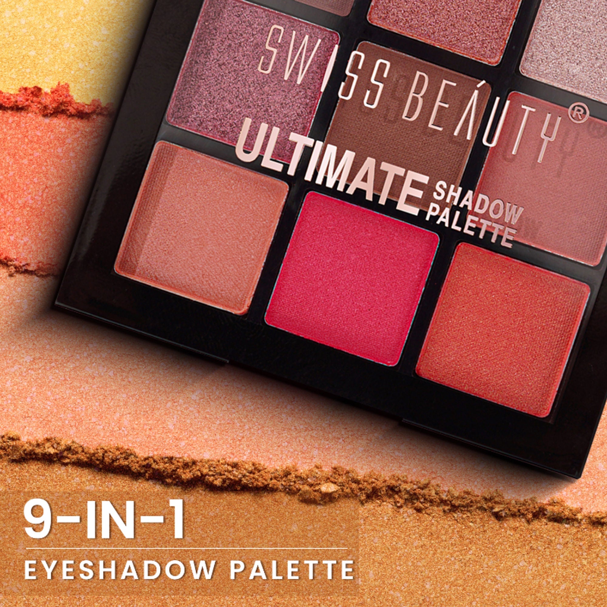 Swiss Beauty Ultimate 9 Pigmented Colors Eyeshadow Palette - 3