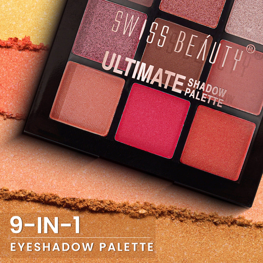 Swiss Beauty Ultimate 9 Pigmented Colors Eyeshadow Palette - 4