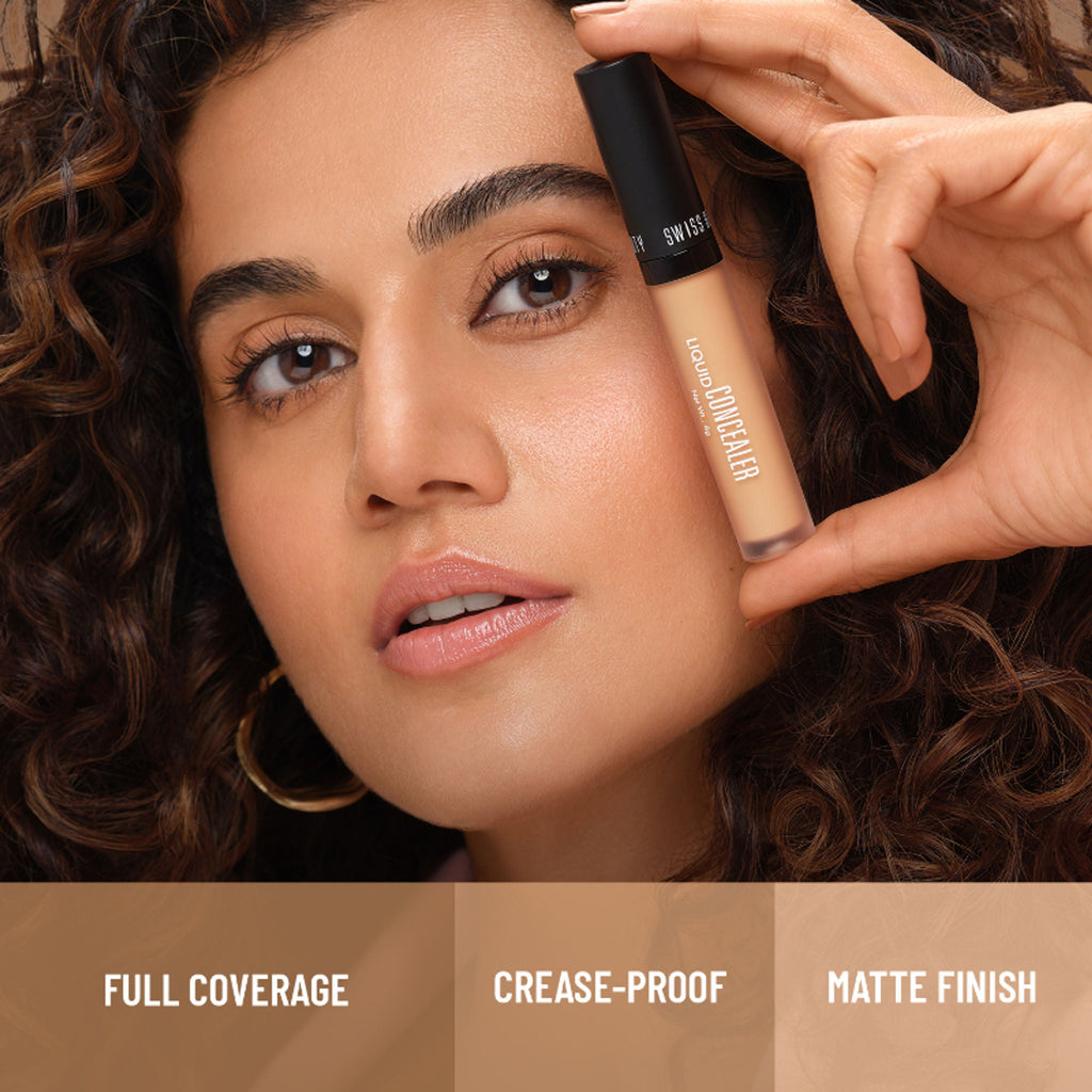 Swiss beauty Full Coverage Liquid Concealer With Jojoba Oil - 02 Sand Sable
