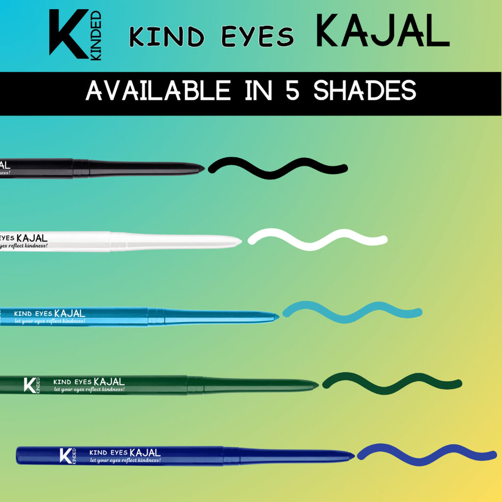 KINDED Kind Eyes Kajal 3 In 1 Kohl Kajal Eye Liner Smokey Eye Shadow - 05 Butterfly Blue