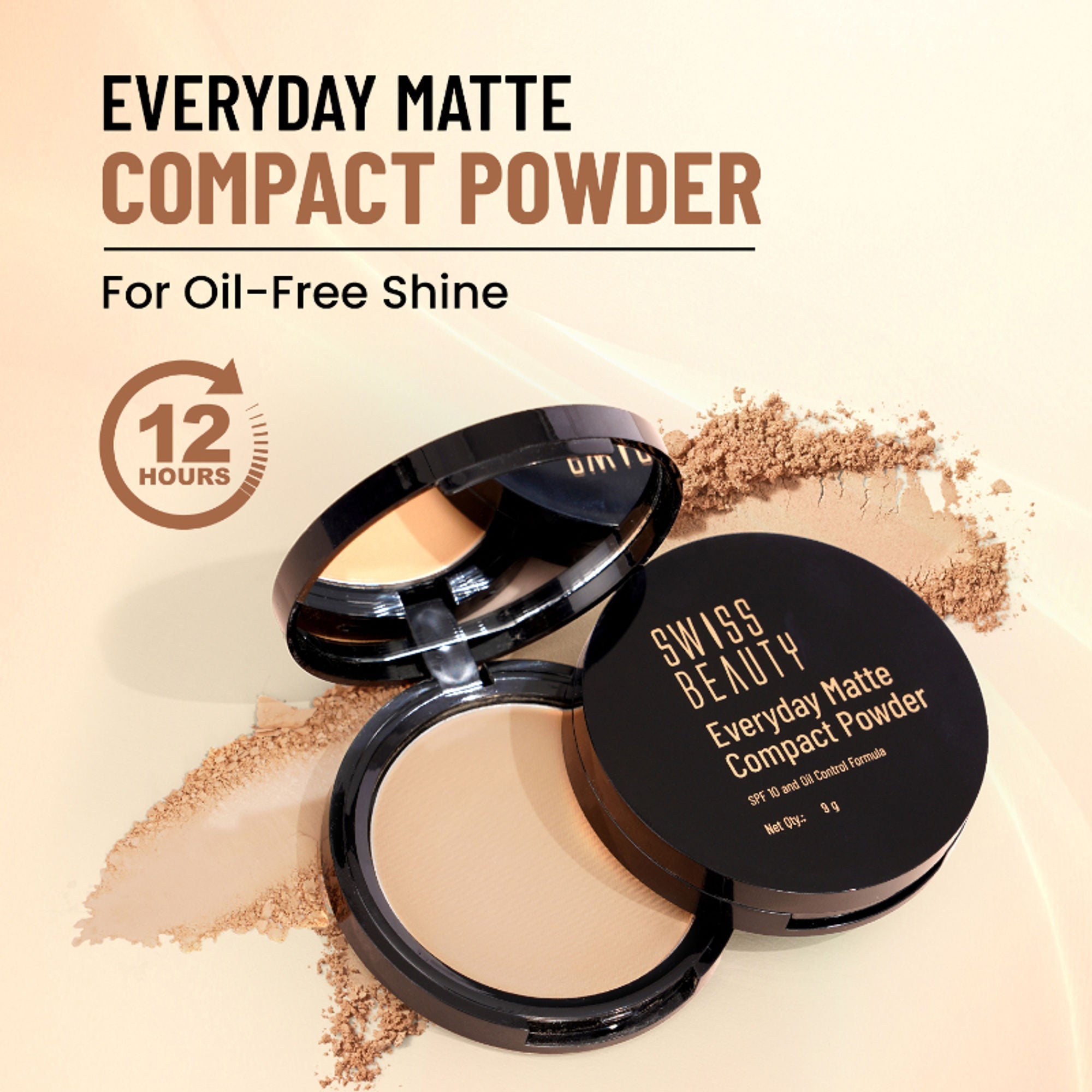 Swiss Beauty Everyday Matte Compact - 2 Beige