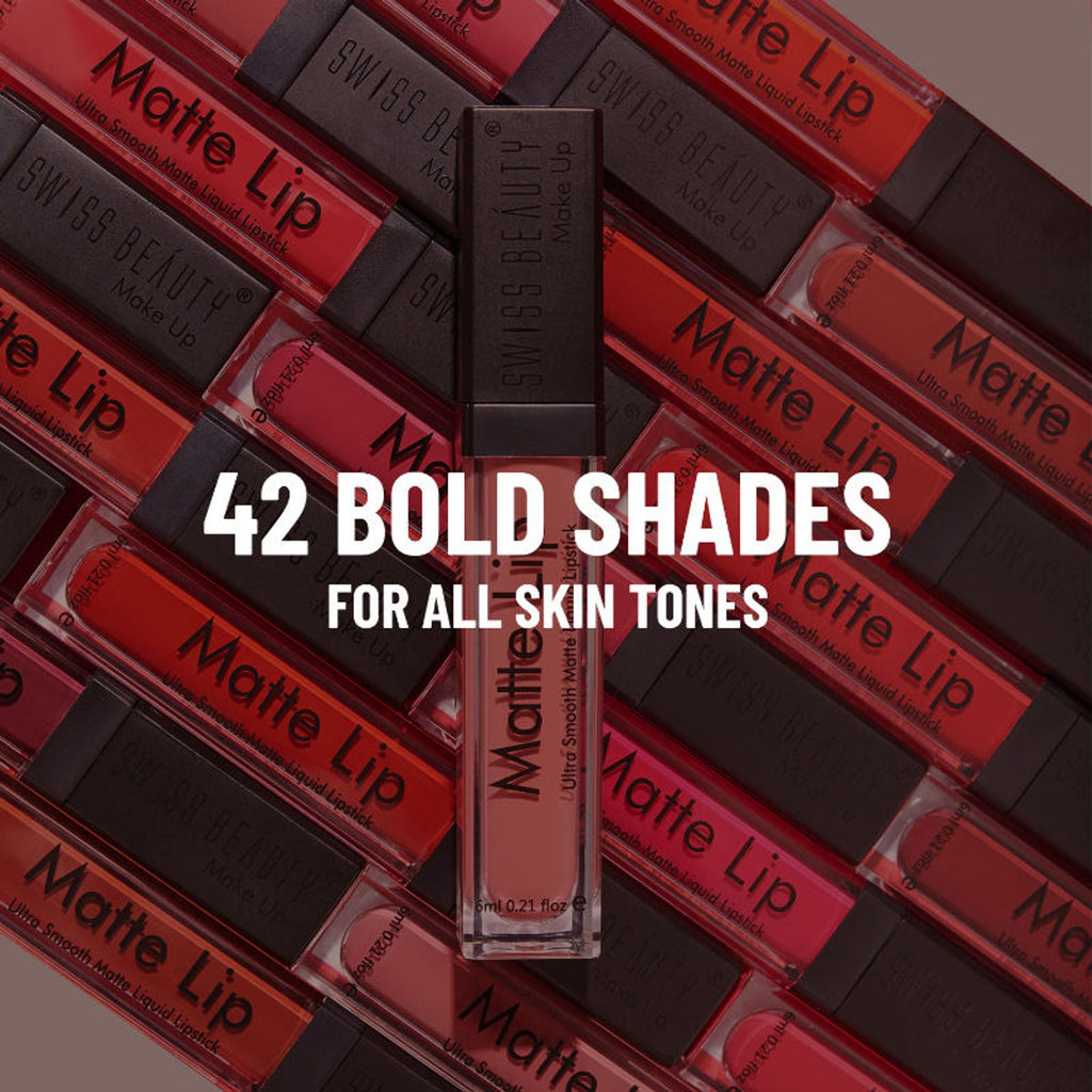 Swiss Beauty Ultra Smooth Matte Liquid Lipstick - 41 Garnet