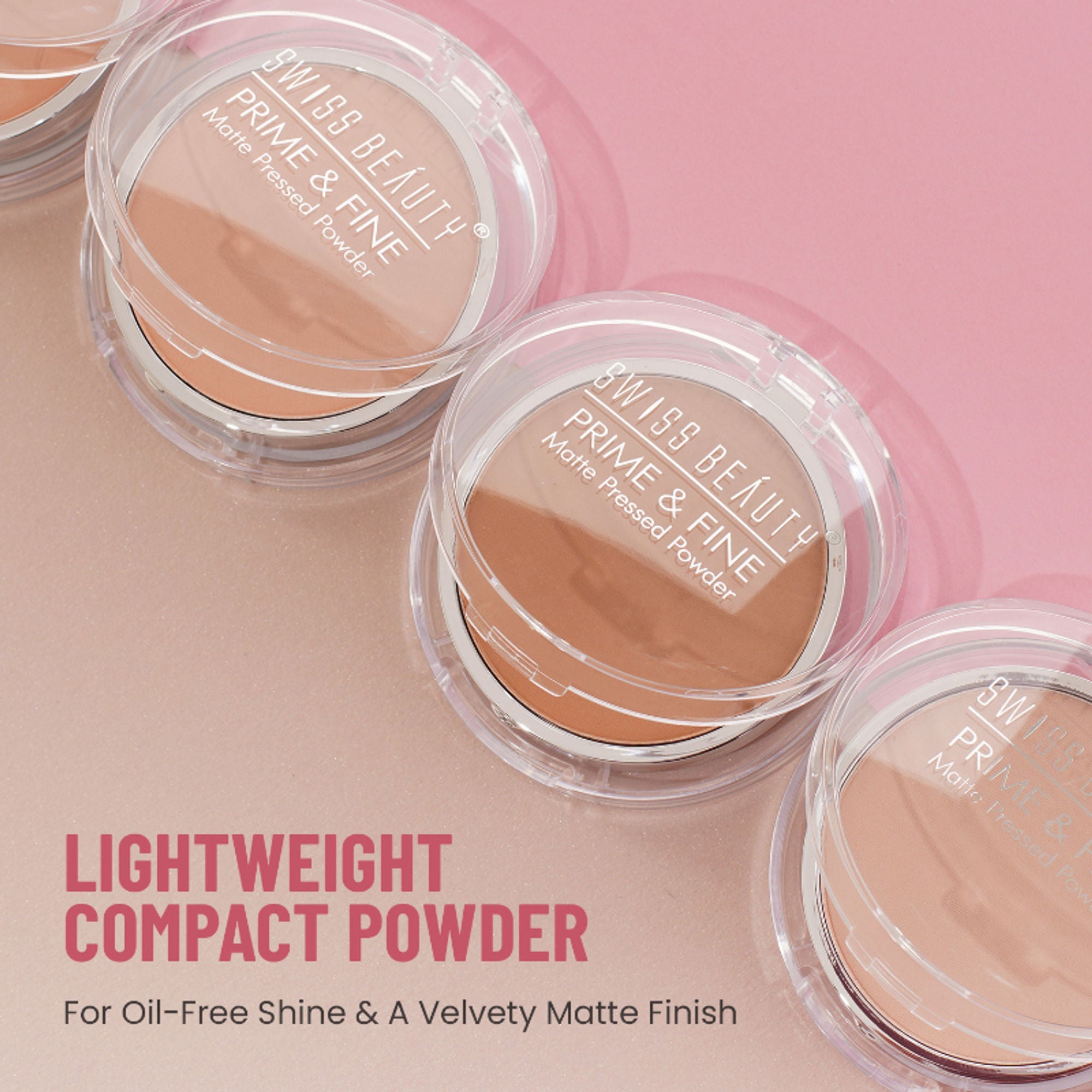 Swiss Beauty Prime & Fine Matte Pressed Powder - 2 Very Natural