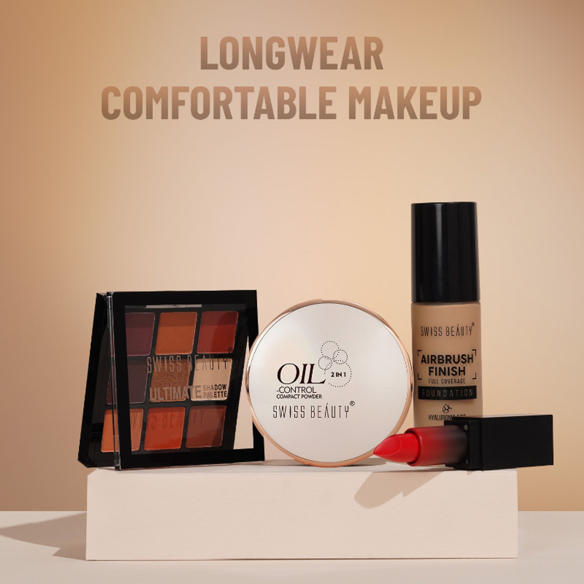 Swiss Beauty Oil Control Compact Powder - 02 Light Medium