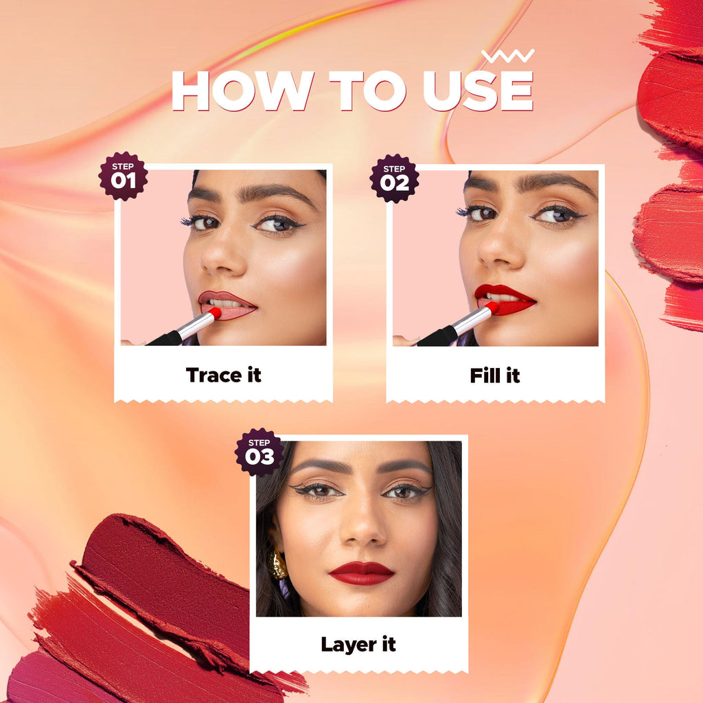 Hilary Rhoda Power Stay Non Transfer Lipstick - Flaming Pink 07