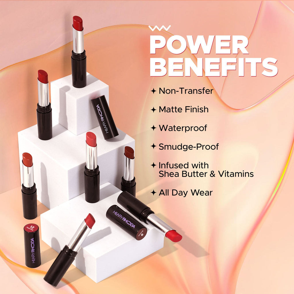 Hilary Rhoda Power Stay Non Transfer Lipstick - Rich Red 14