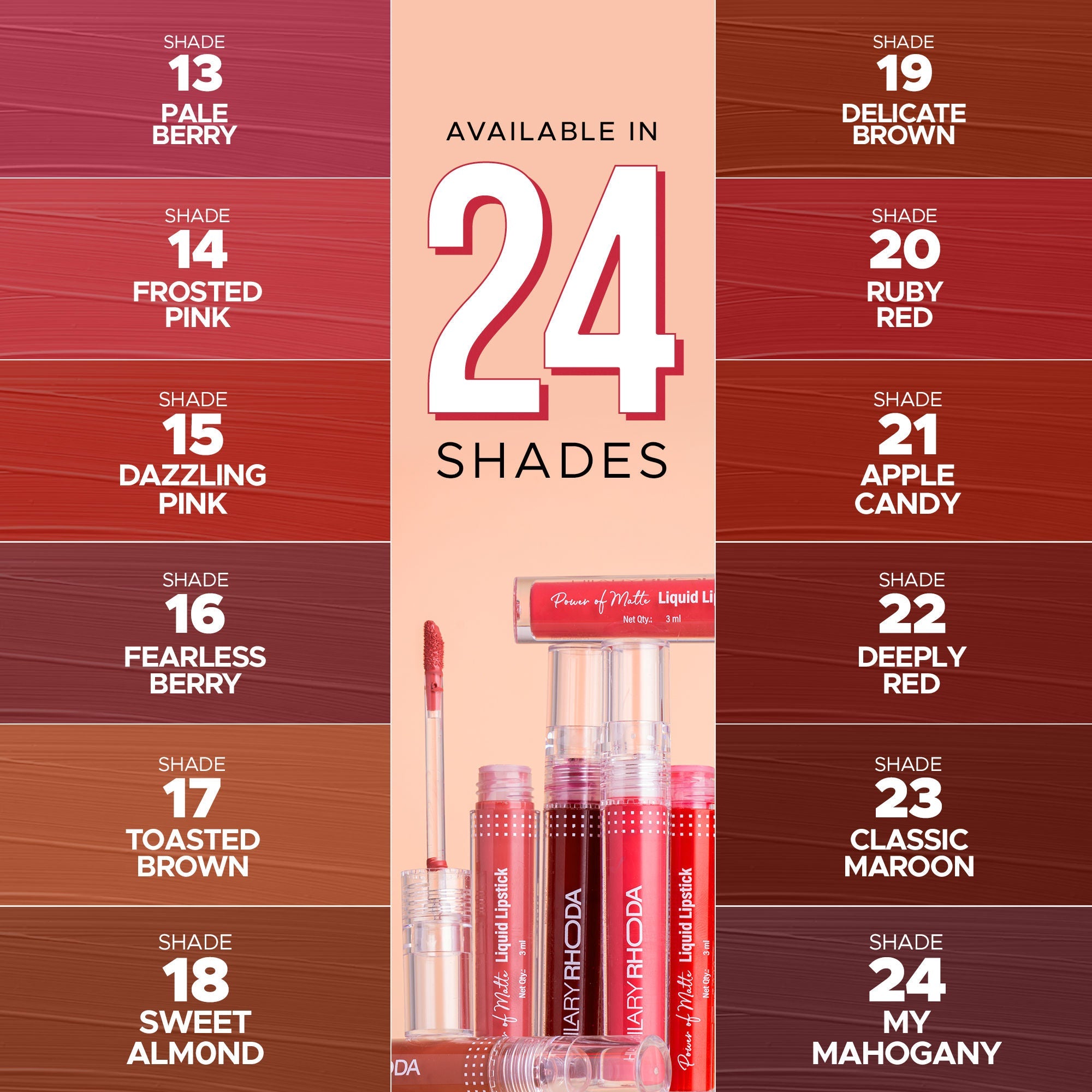 Hilary Rhoda Power Of Matte Liquid Lipstick - Sweet Almond 18