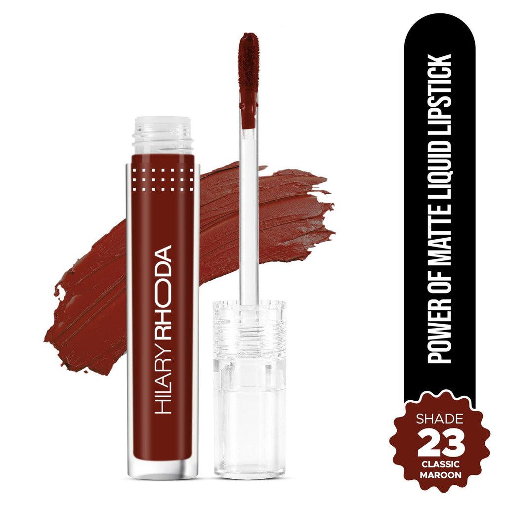 Hilary Rhoda Power Of Matte Liquid Lipstick - Classic Maroon 23