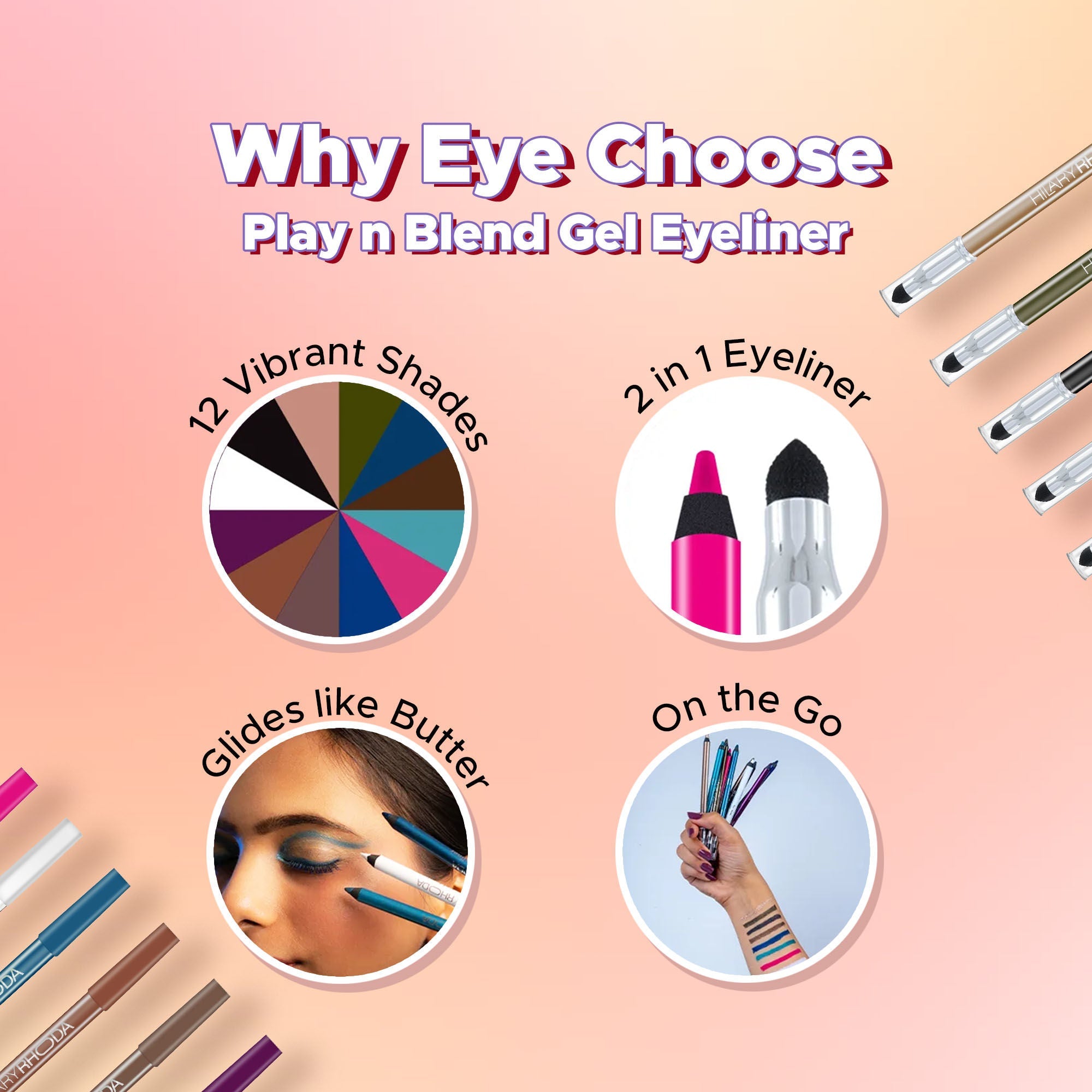 Hilary Rhoda Play N Blend Gel Eyeliner - Shimmer Brown 11
