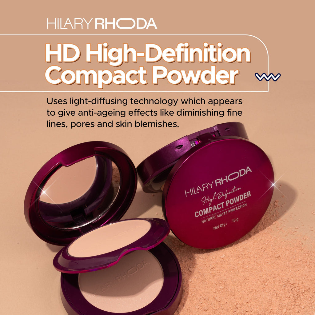 Hilary Rhoda HD High-Definition Matte Pressed Powder - Buff Beige 03