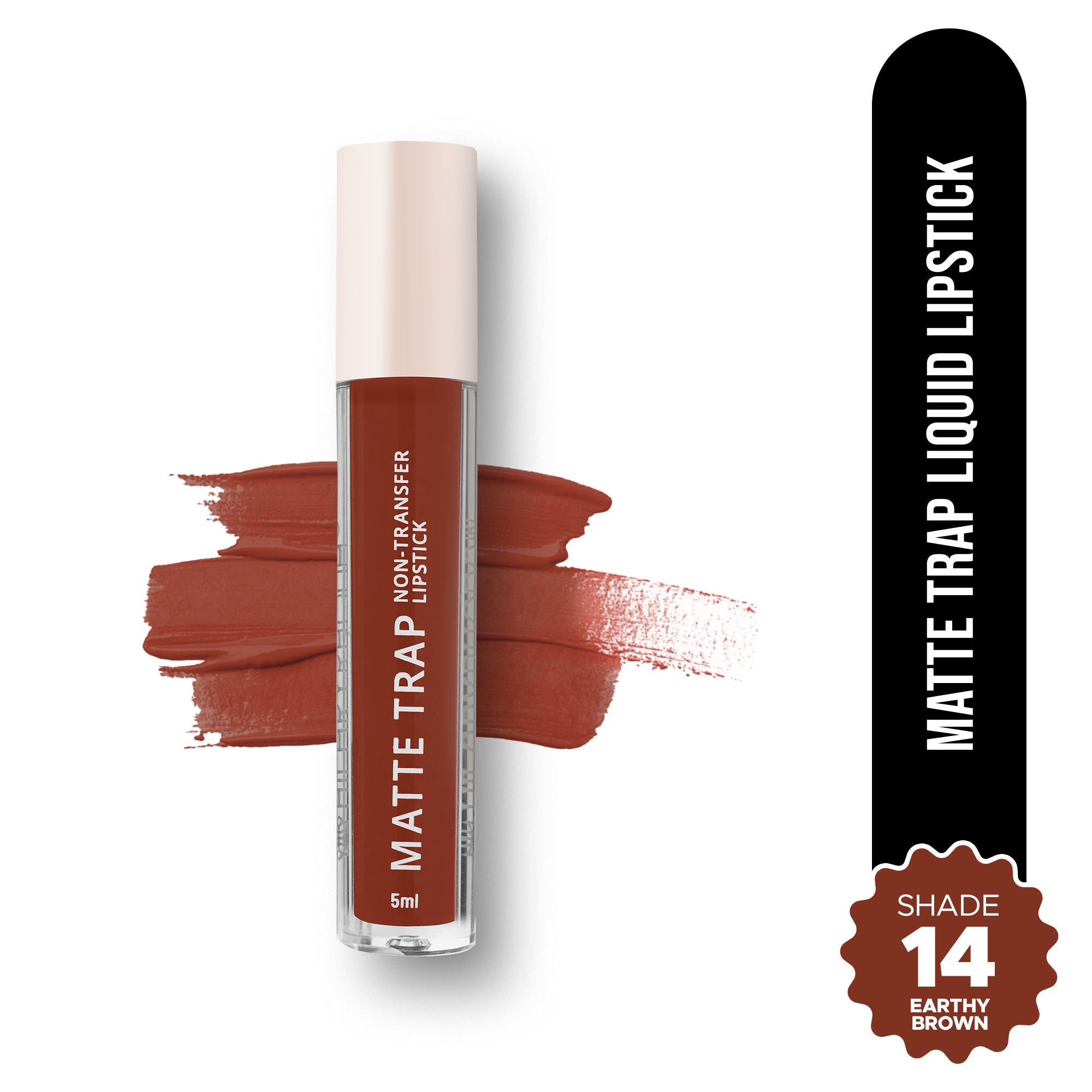 Hilary Rhoda Matte Trap Liquid Lipstick - Earthy Brown 14