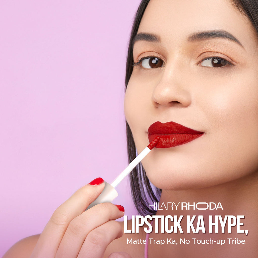 Hilary Rhoda Matte Trap Liquid Lipstick - Ambitious Red 21