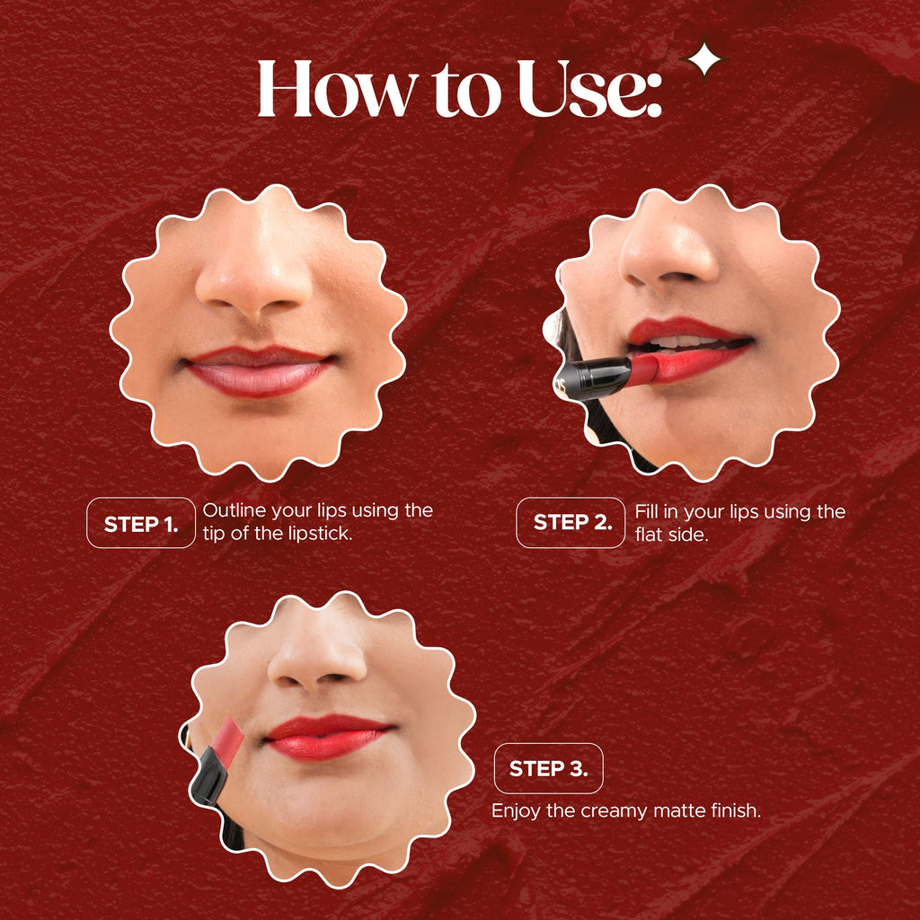 Hilary Rhoda Slay All Day Matte Lipstick - Crismon Red 09