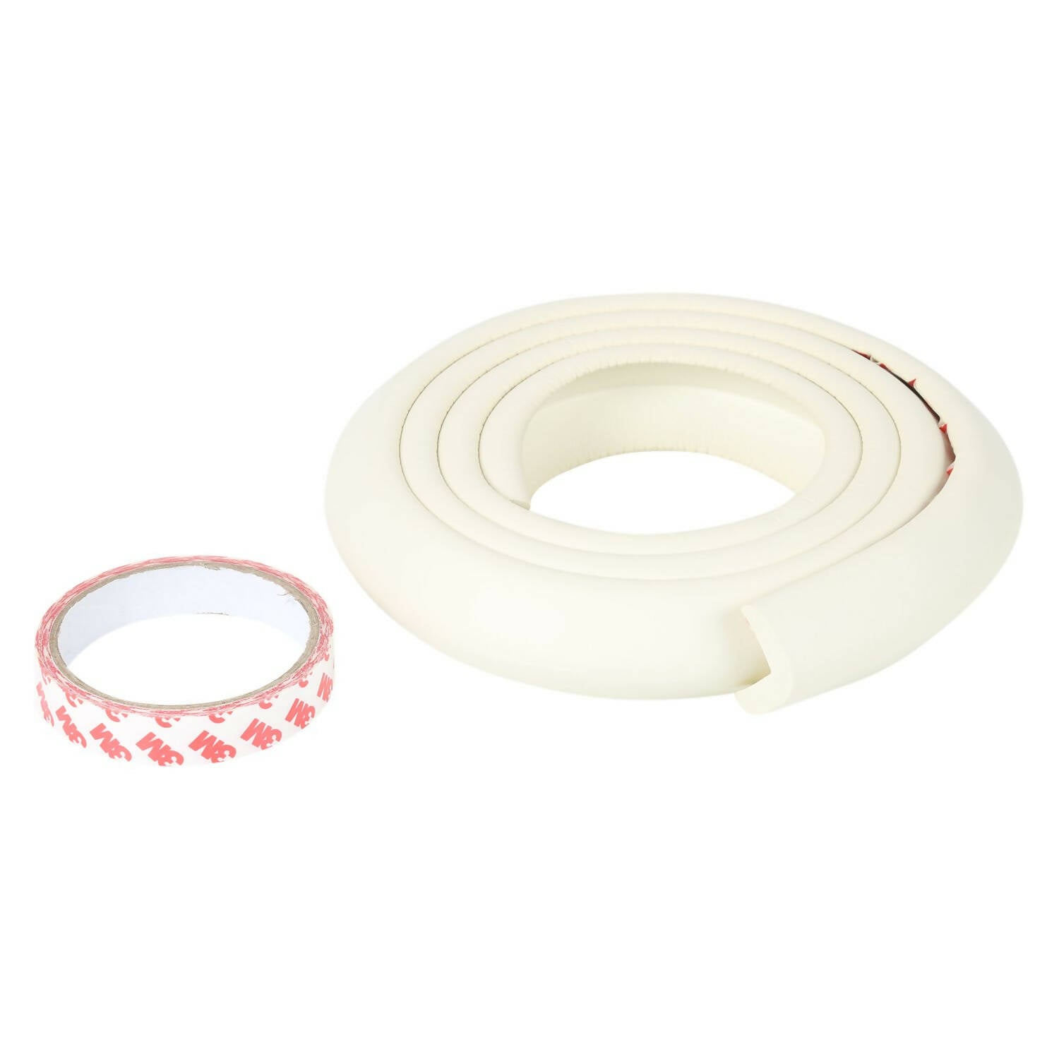 Safe-O-Kid Unique High Density L-Shaped 2 Mtr Long Large 2 Edge Guard Strips- White