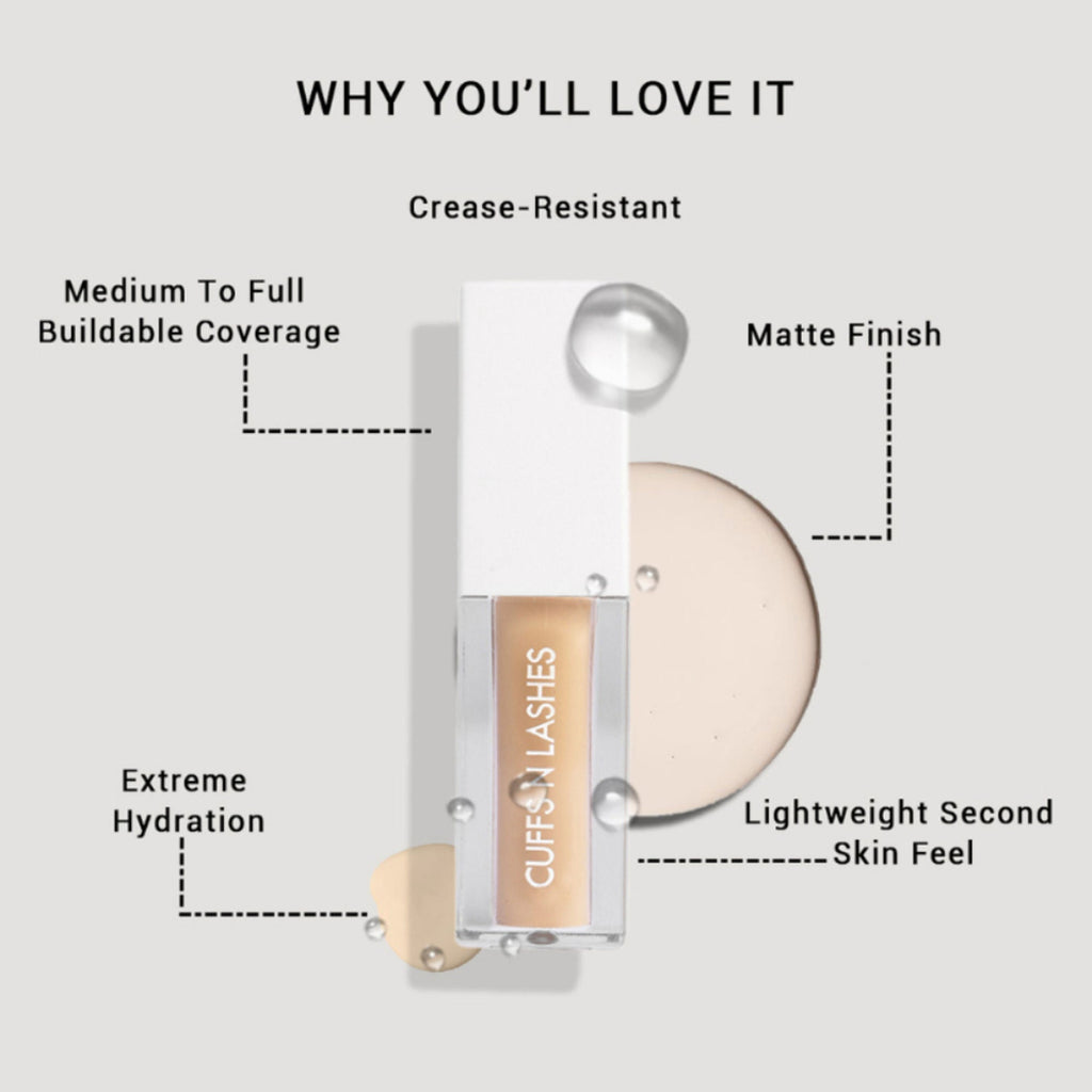 CUFFS N LASHES Cover It All Liquid Concealer - 07 Ginger