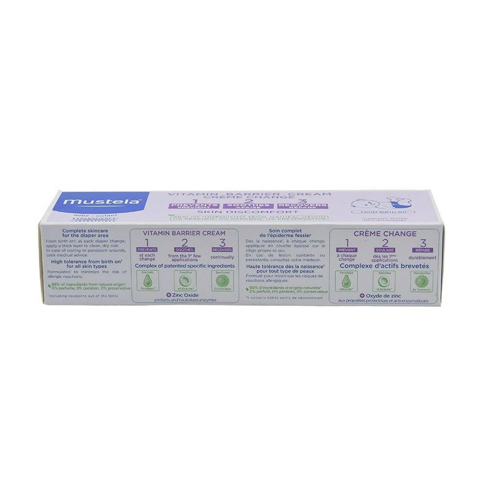 Mustela Baby 123 Vitamin Barrier Diaper Rash Cream