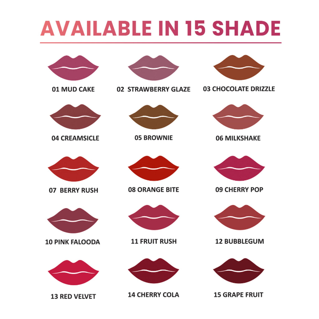 Shryoan Rich Color Non-Transfer Long Stay Creamy Lipstick - Grape Fruit 15 - Bubblegum - 12