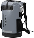 Waterproof Dry Bag Backpack for Kayaking, Roll Top Kayak Dry Backpack, Floating Outdoor Dry Sack Boating Sailing Canoeing Rafting Fishing Camping 85L Grey