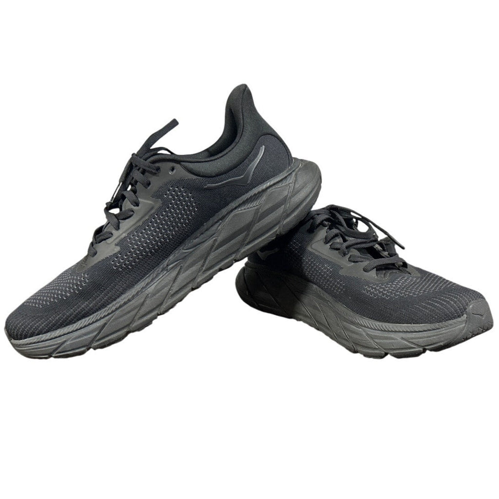 Hoka Womens Size 10B Black Mesh Arahi 7 Lace Up Athletic Shoes w Box EUC