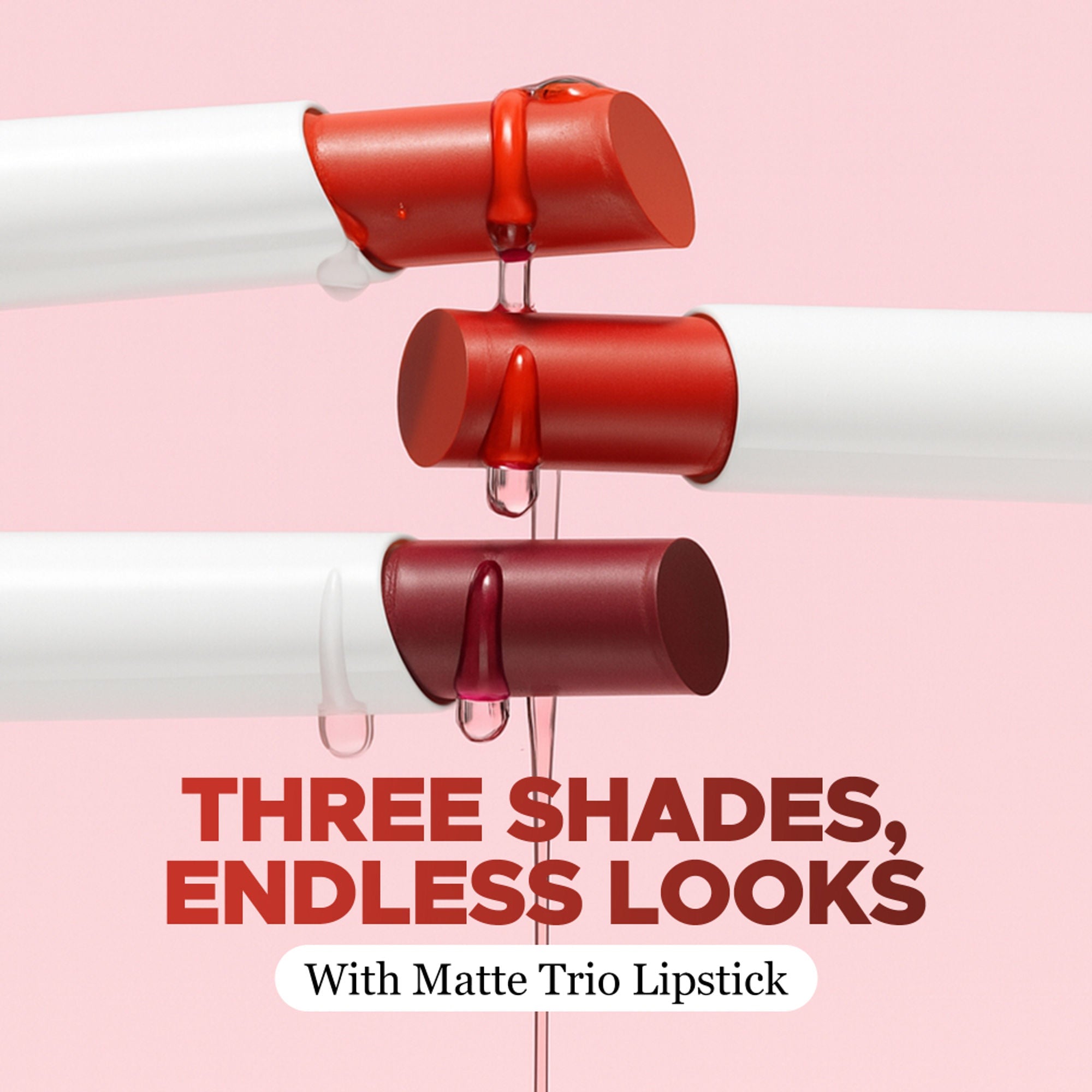Hilary Rhoda Matte Lipstick Pack Of 3 - Nude-Mood Trio 02