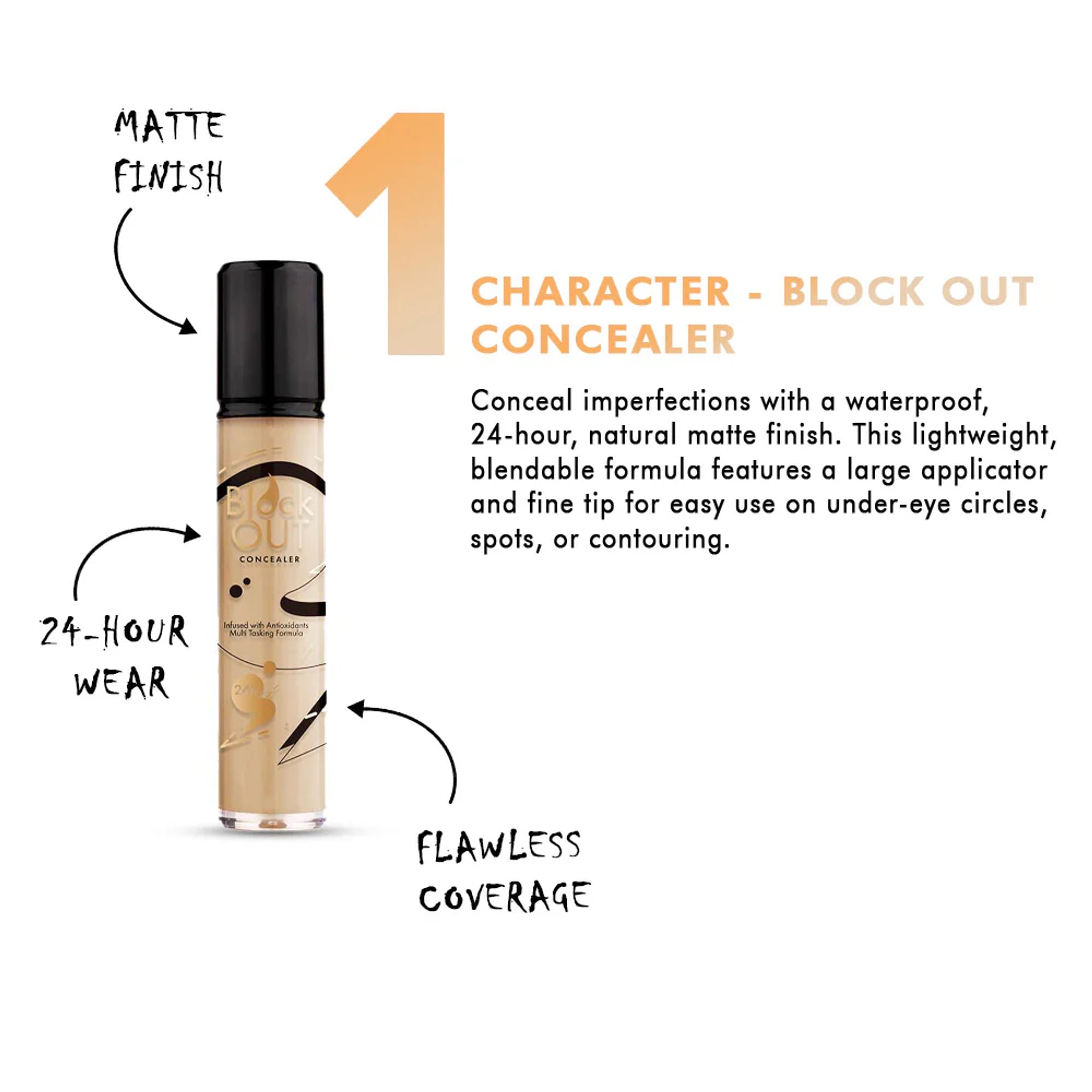 Character Block Out Concealer - Sepia