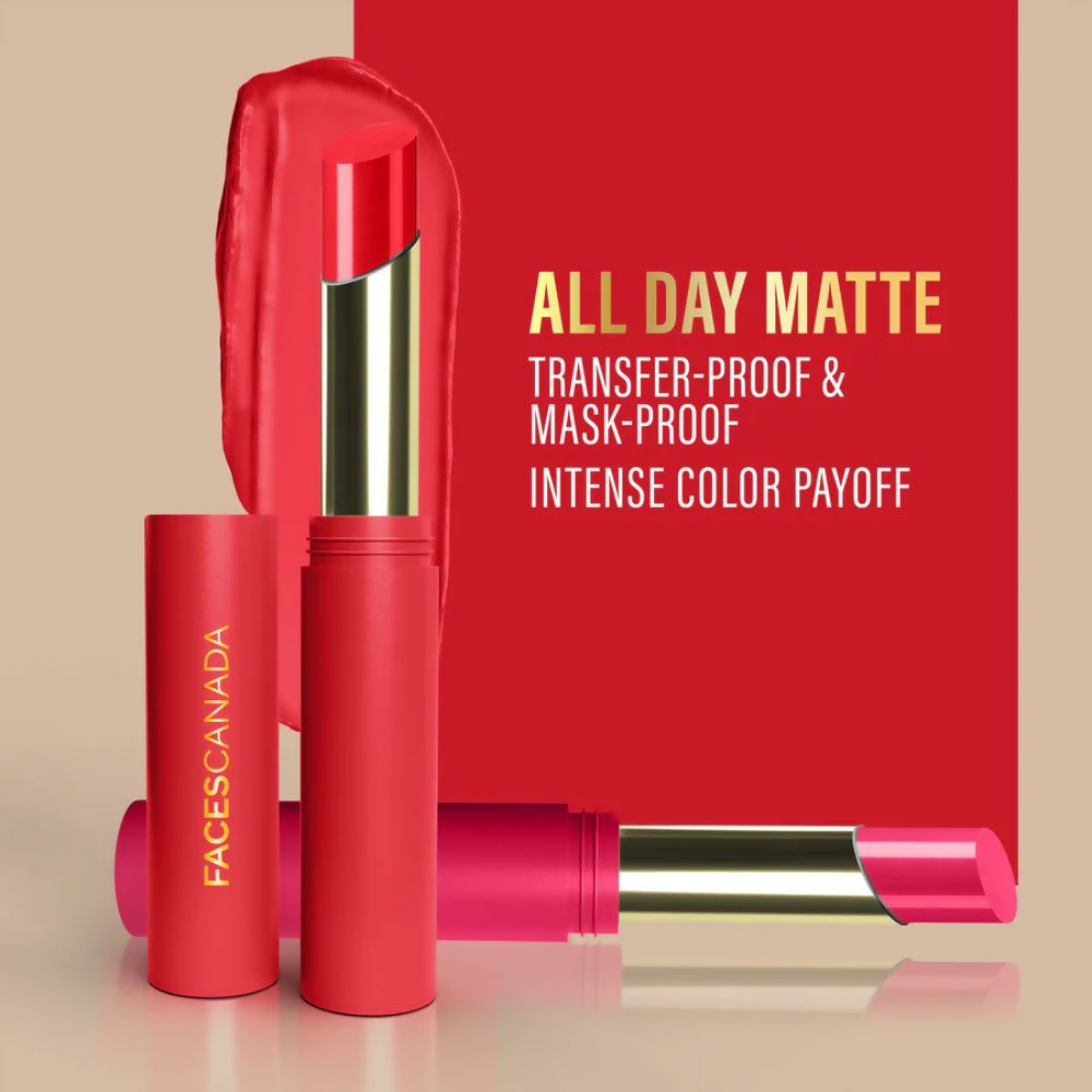 Faces Canada 3 in 1 LongStay Matte Lipstick - Camouflage Mauve 07