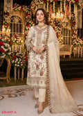 Anaita White Chiffon Suit with Embroidery & Sequence Work