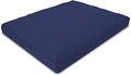 Bean Products Meditation Cushion - Zabuton Meditation Pillows for Sitting on Floor, Yoga Cushion, Cotton Yoga Pillow, Zen Kneeling Prayer Pad- Made in USA - Premium 32x26x3, Navy