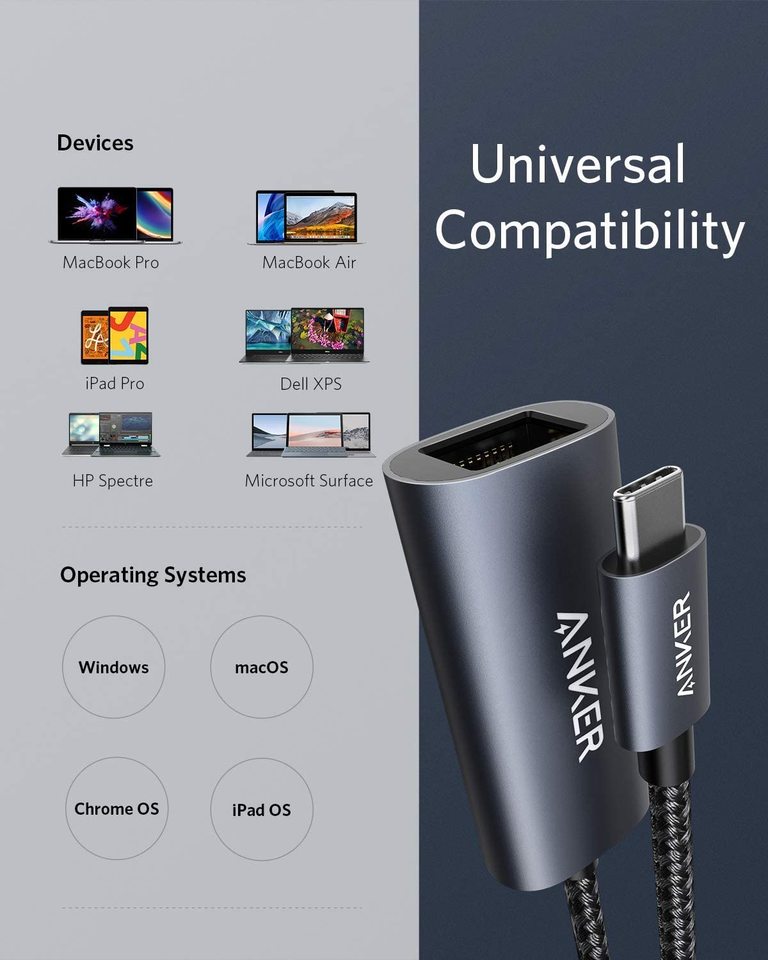 Anker PowerExpand USB-C to Gigabit Ethernet Adapter